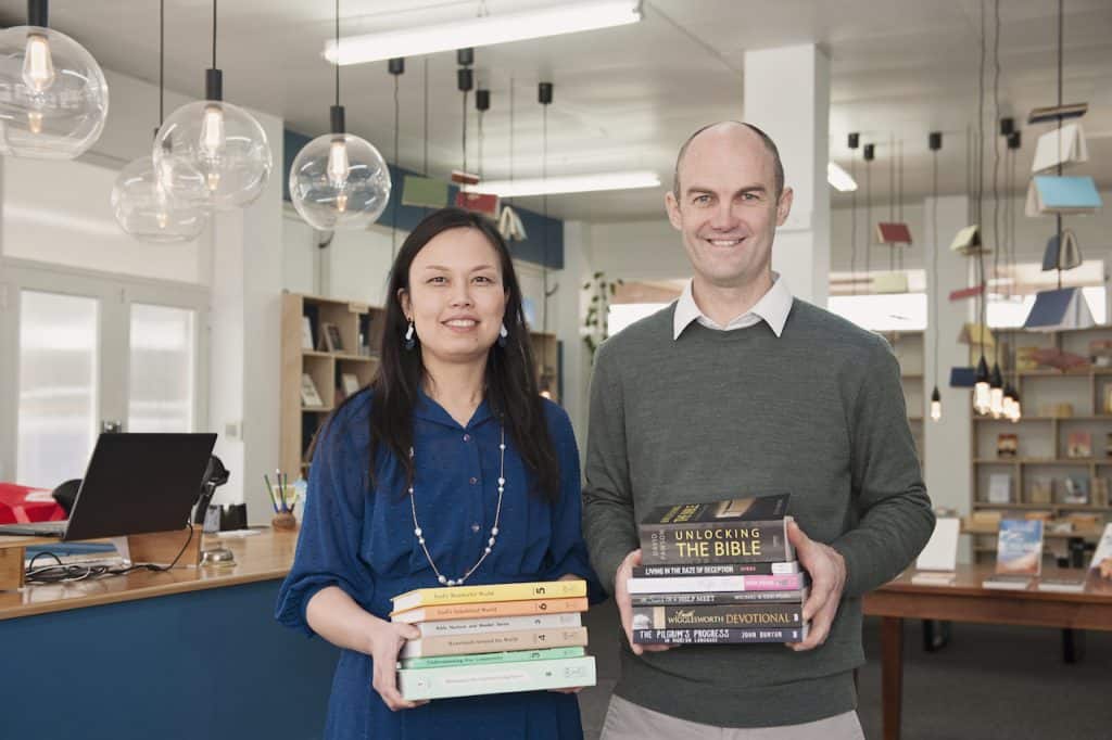 Pure Books owners, Andrew & Shing Stirling