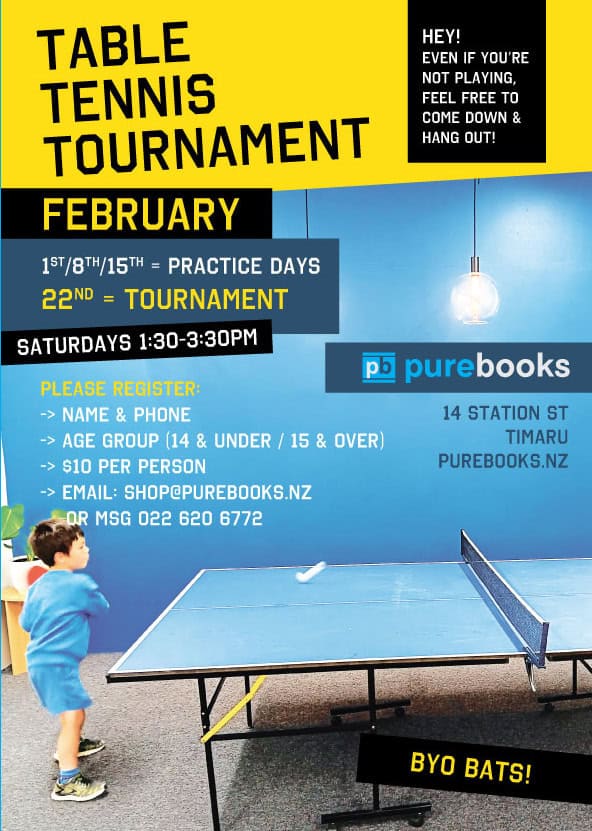 Pure Books Table Tennis Tournament