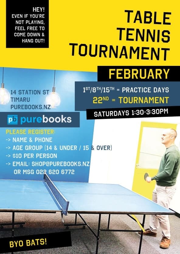 Pure Books Table Tennis Tournament